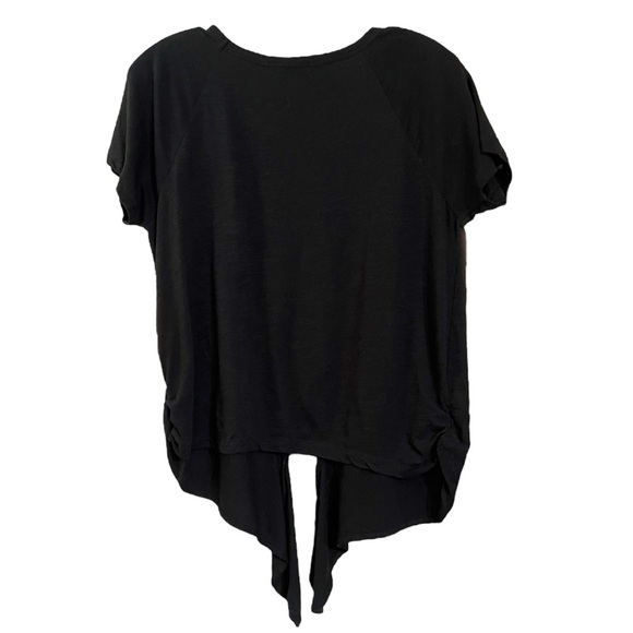 Sanctuary Black Tie Front Crop Top Sz XS EUC - Picture 2 of 10